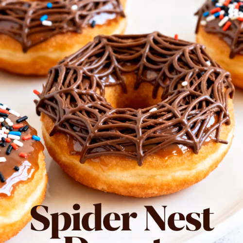 Easy Spider Nest Donuts Recipe For A Spooky Halloween Treat
