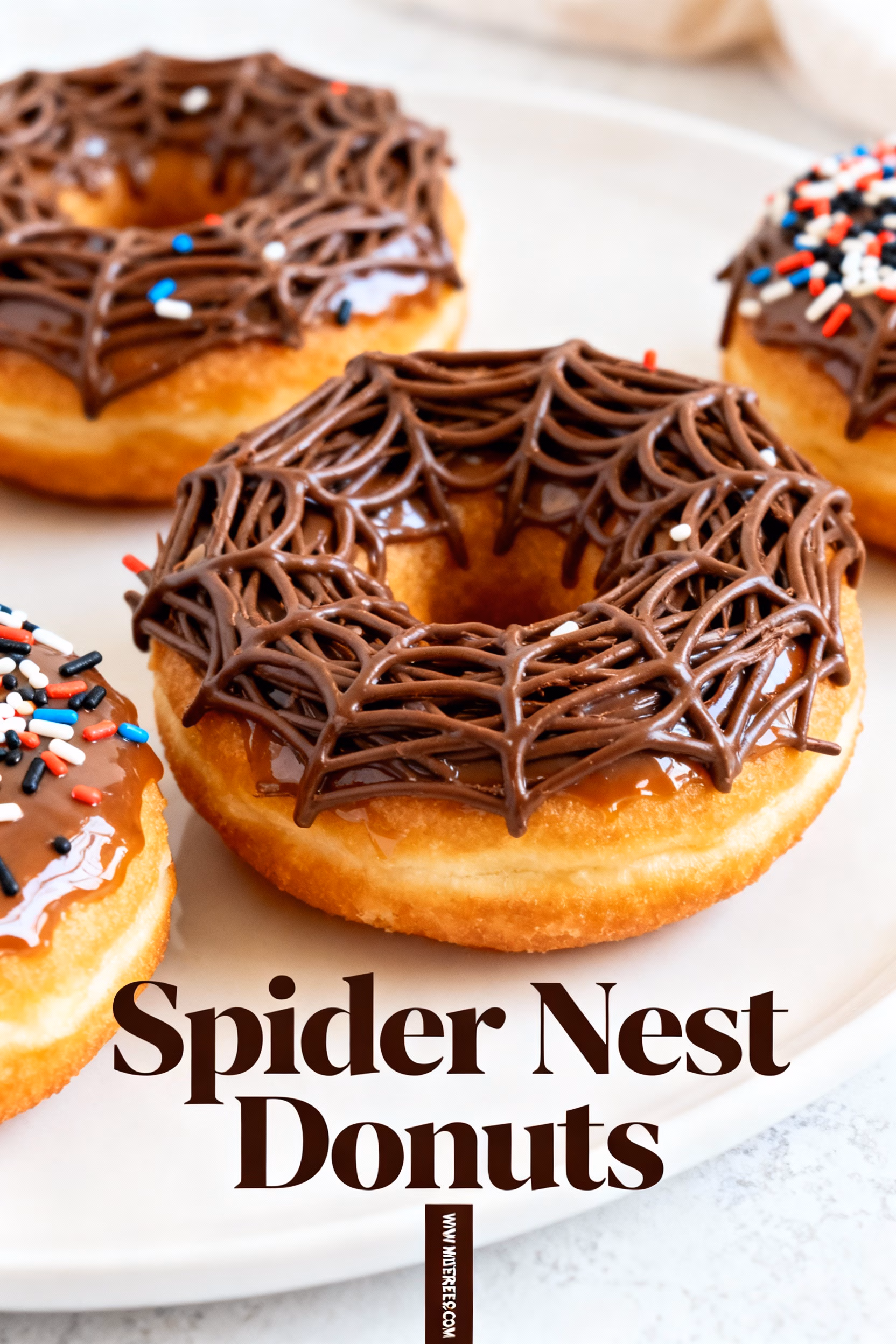 Easy Spider Nest Donuts Recipe For A Spooky Halloween Treat