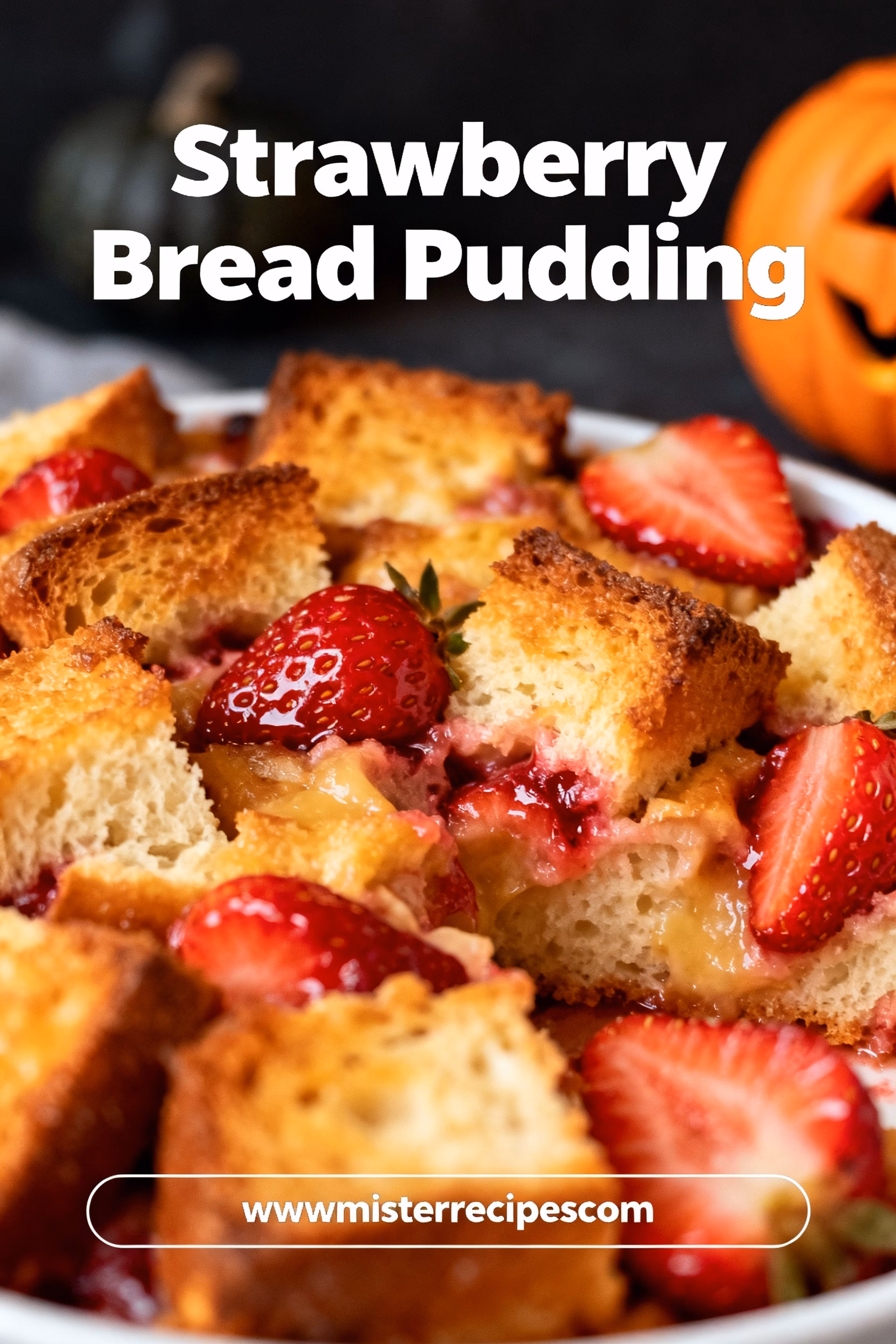 Strawberry Bread Pudding : Easy Creamy Strawberry Bread Pudding Recipe