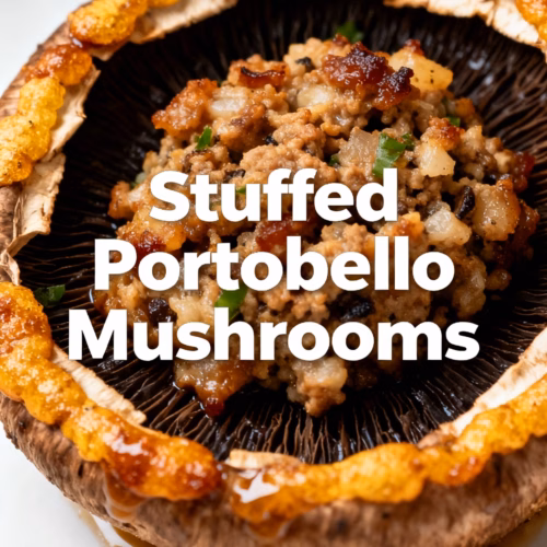 Creamy and Easy Stuffed Portobello Mushrooms
