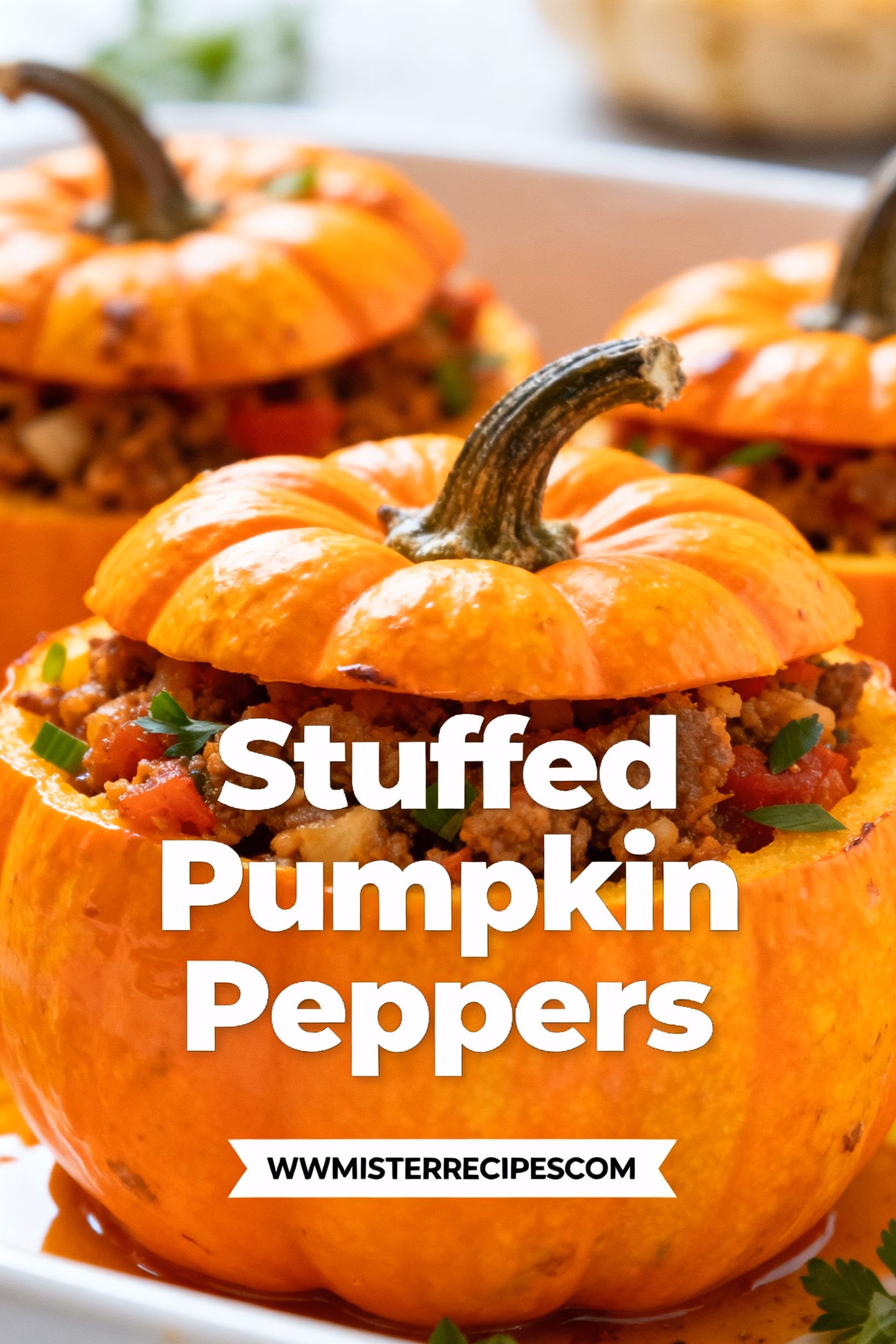 Stuffed Pumpkin Peppers : Easy Creamy Stuffed Pumpkin Peppers Recipe Perfect for Fall