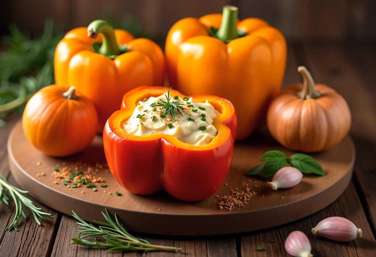 Stuffed Pumpkin Peppers recipe steps