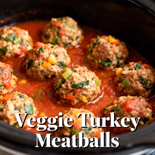 Easy & Healthy Veggie Turkey Meatballs Recipe