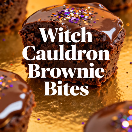 Easy Witch Cauldron Brownie Bites Recipe Halloween Treat