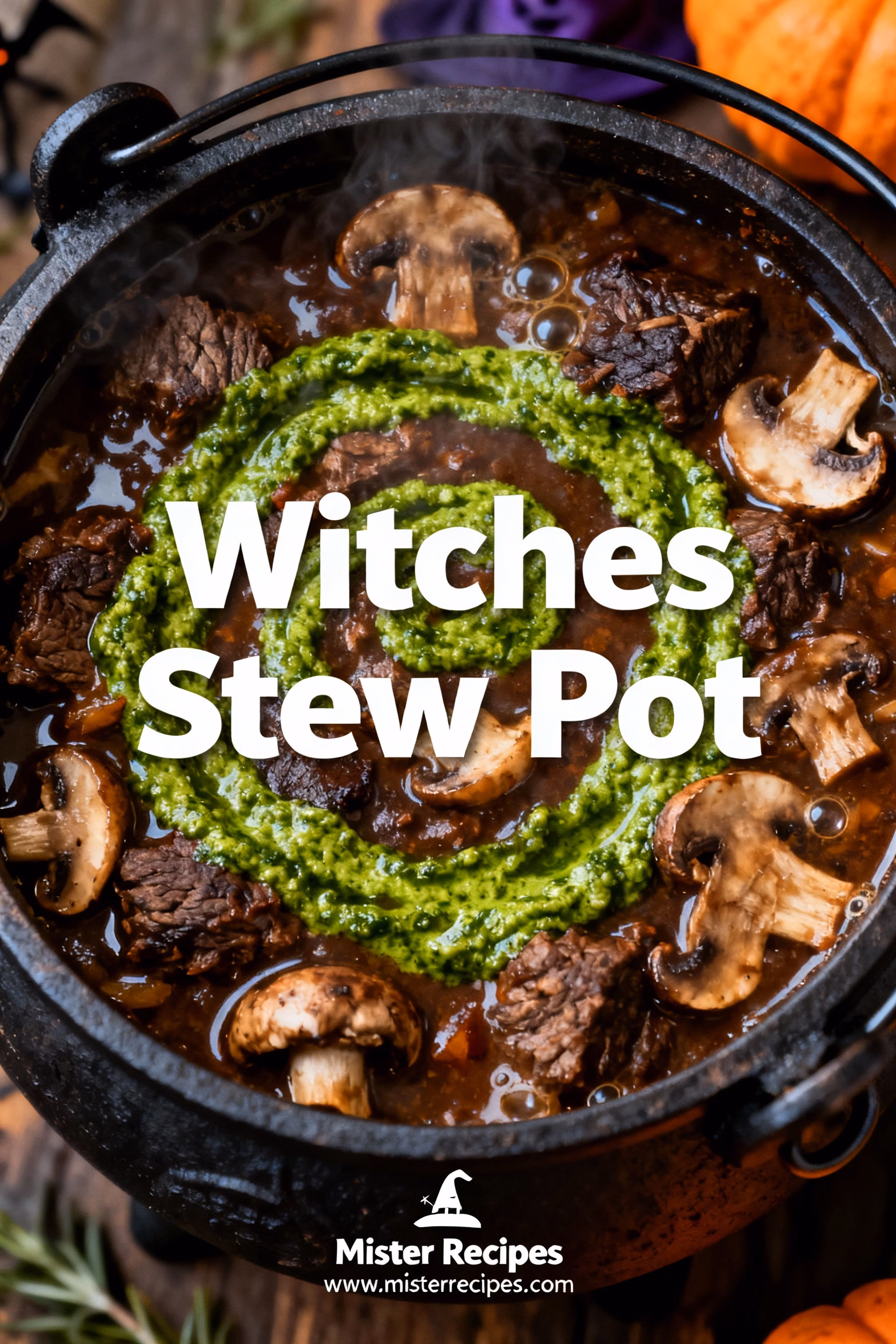 Witch’s Stew Pot : Easy Creamy Witch’s Stew Pot Recipe Perfect for Halloween