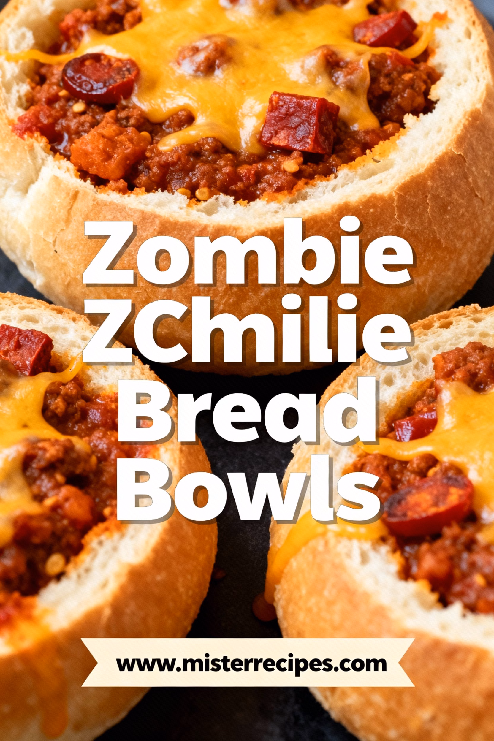 Zombie Chili Bread Bowls : Zombie Chili Bread Bowls Easy Halloween Dinner