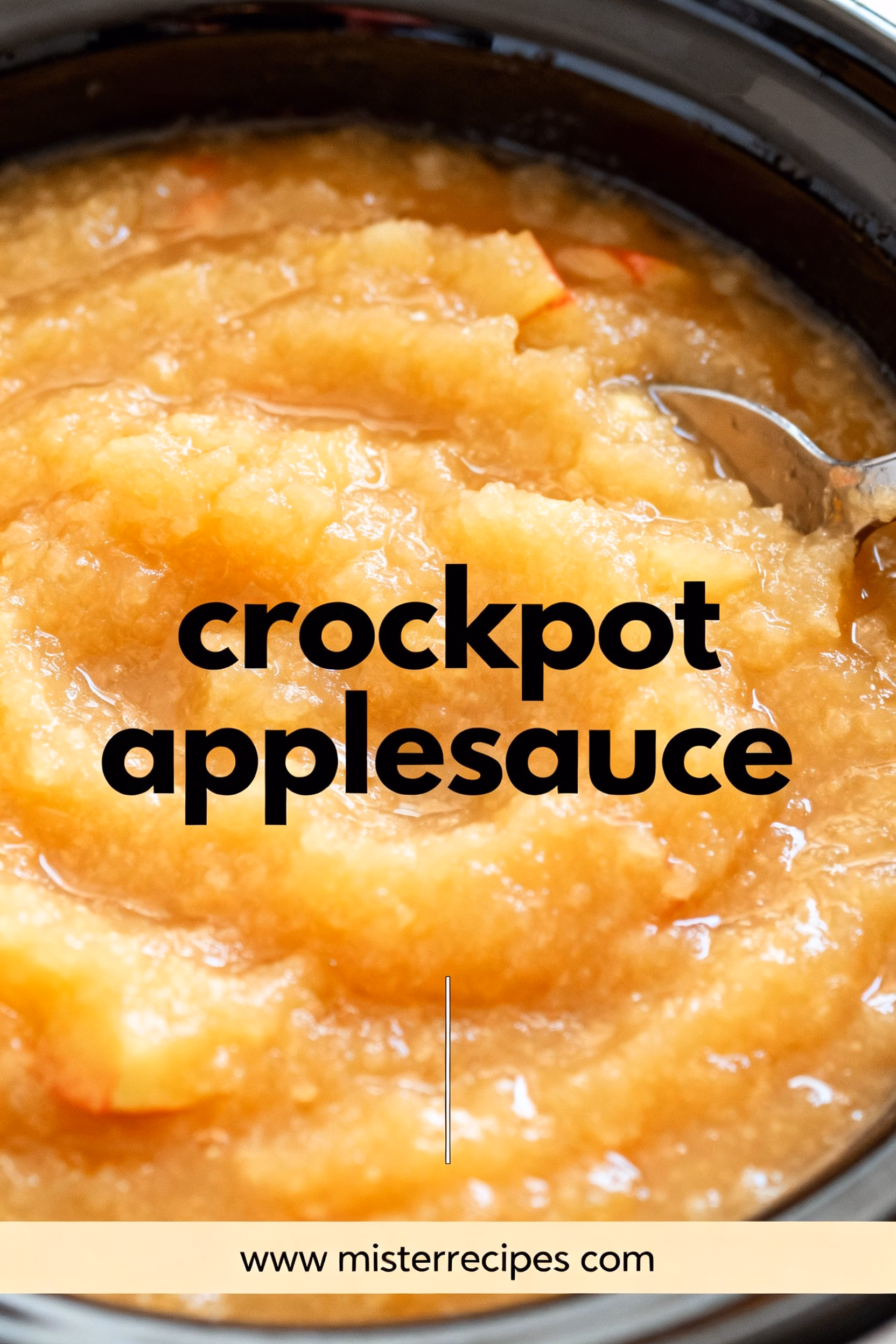 Easy & Healthy Crockpot Applesauce Homemade Recipe