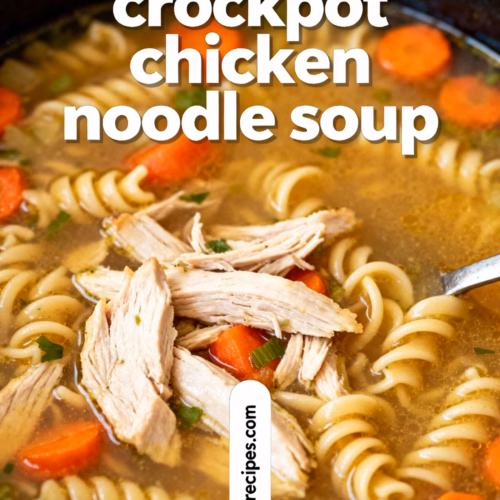 Easy Creamy Crockpot Chicken Noodle Soup Recipe