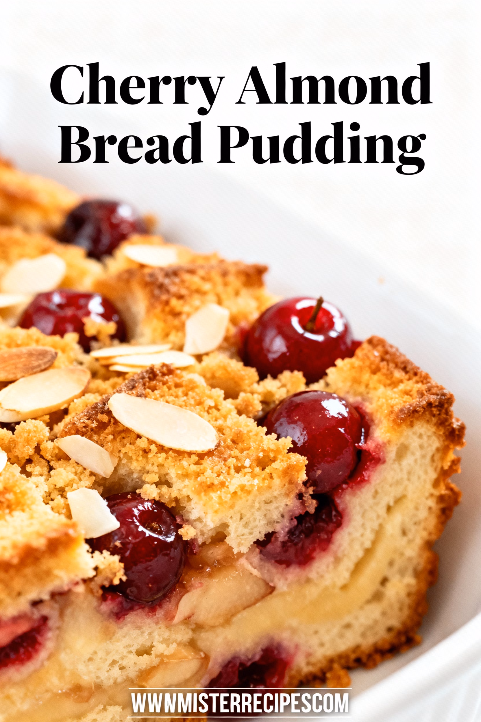 Cherry Almond Bread Pudding : Cherry Almond Bread Pudding You Will Adore
