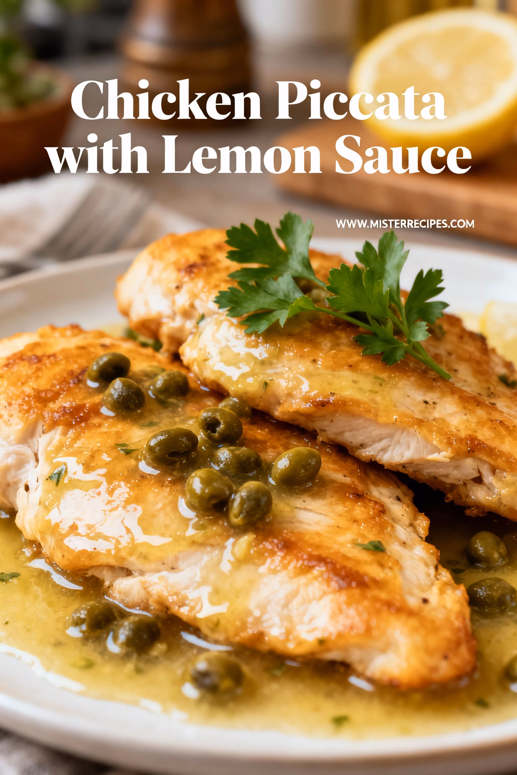 Chicken Piccata with Lemon Sauce : Easy Creamy Chicken Piccata with Lemon Sauce Recipe