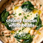 Creamy Tuscan White Beans : Creamy Tuscan White Beans Restaurant Style Easy Dinner