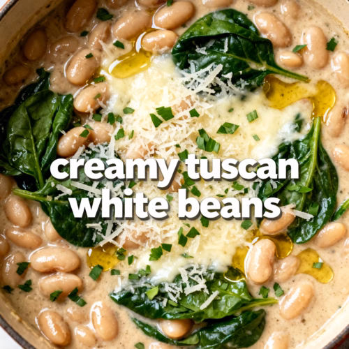 Creamy Tuscan White Beans : Creamy Tuscan White Beans Restaurant Style Easy Dinner