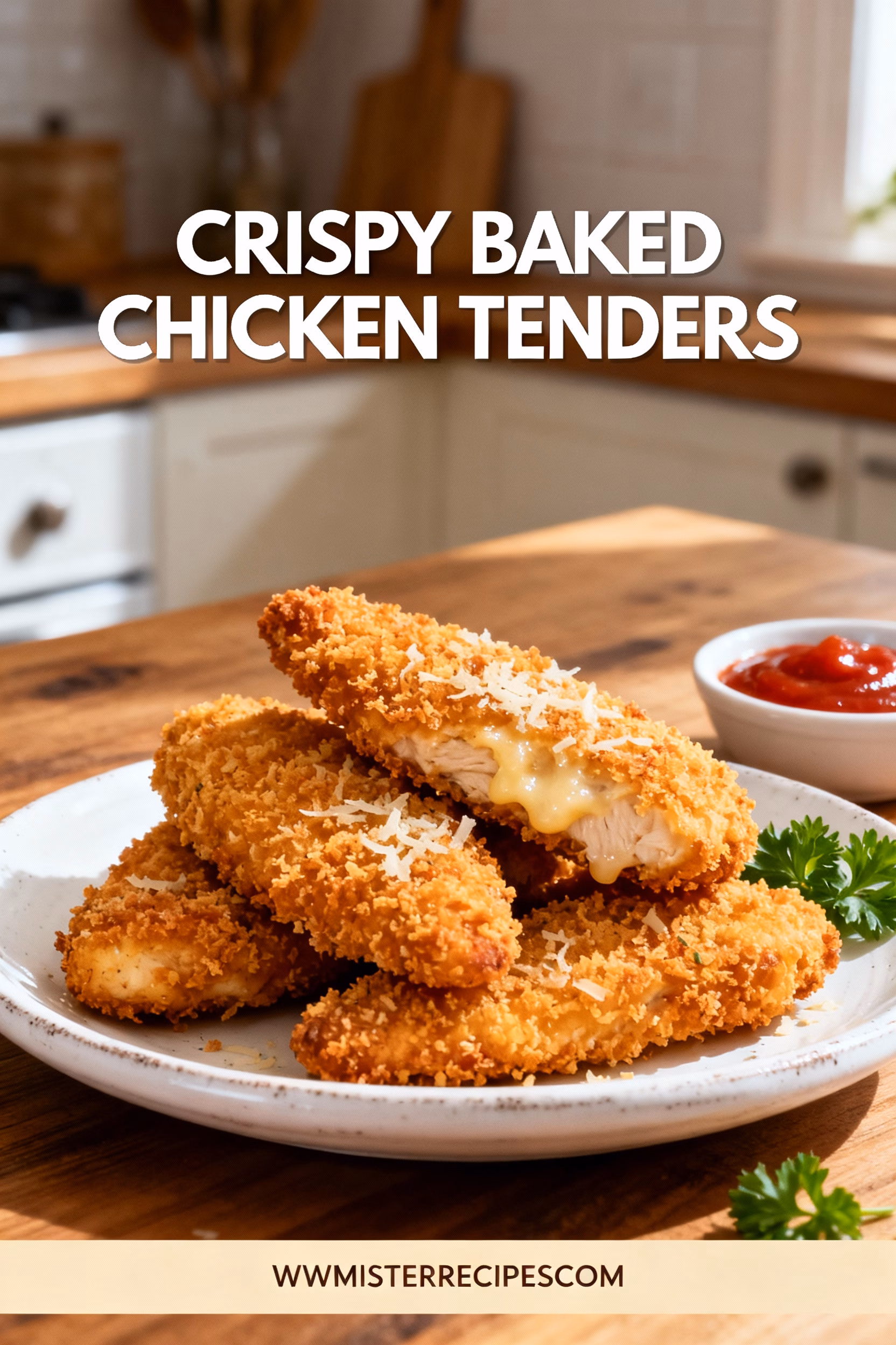 Crispy Baked Chicken Tenders : Easy Crispy Baked Chicken Tenders Recipe