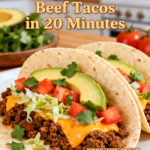 Easy Ground Beef Tacos in 20 Minutes : Easy Ground Beef Tacos You’ll Love in 20 Minutes