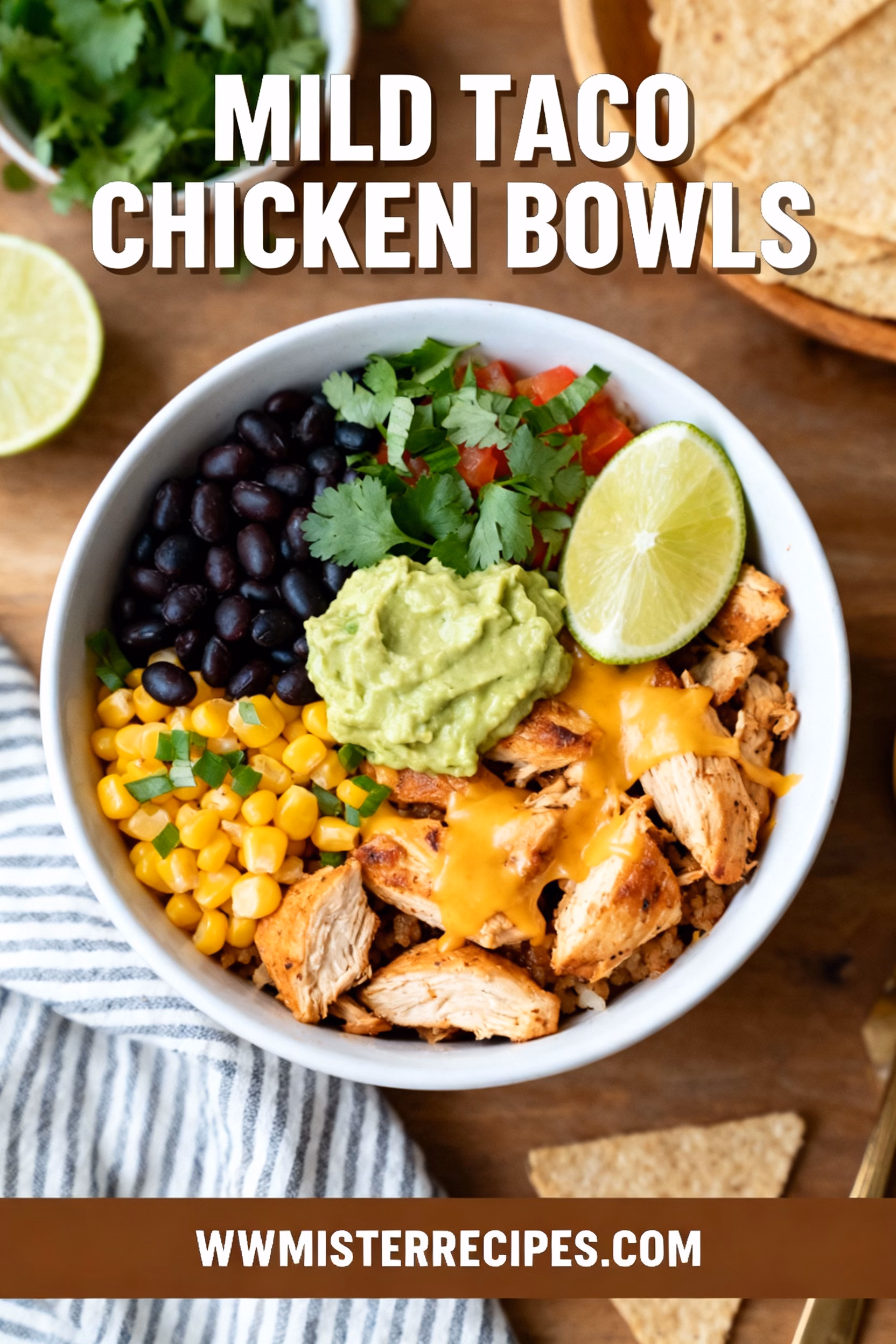 Mild Taco Chicken Bowls : Mild Taco Chicken Bowls Irresistible Easy Dinner