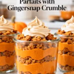 Pumpkin Mousse Parfaits with Gingersnap Crumble : Pumpkin Mousse Parfaits with Gingersnap a Crowd Pleaser