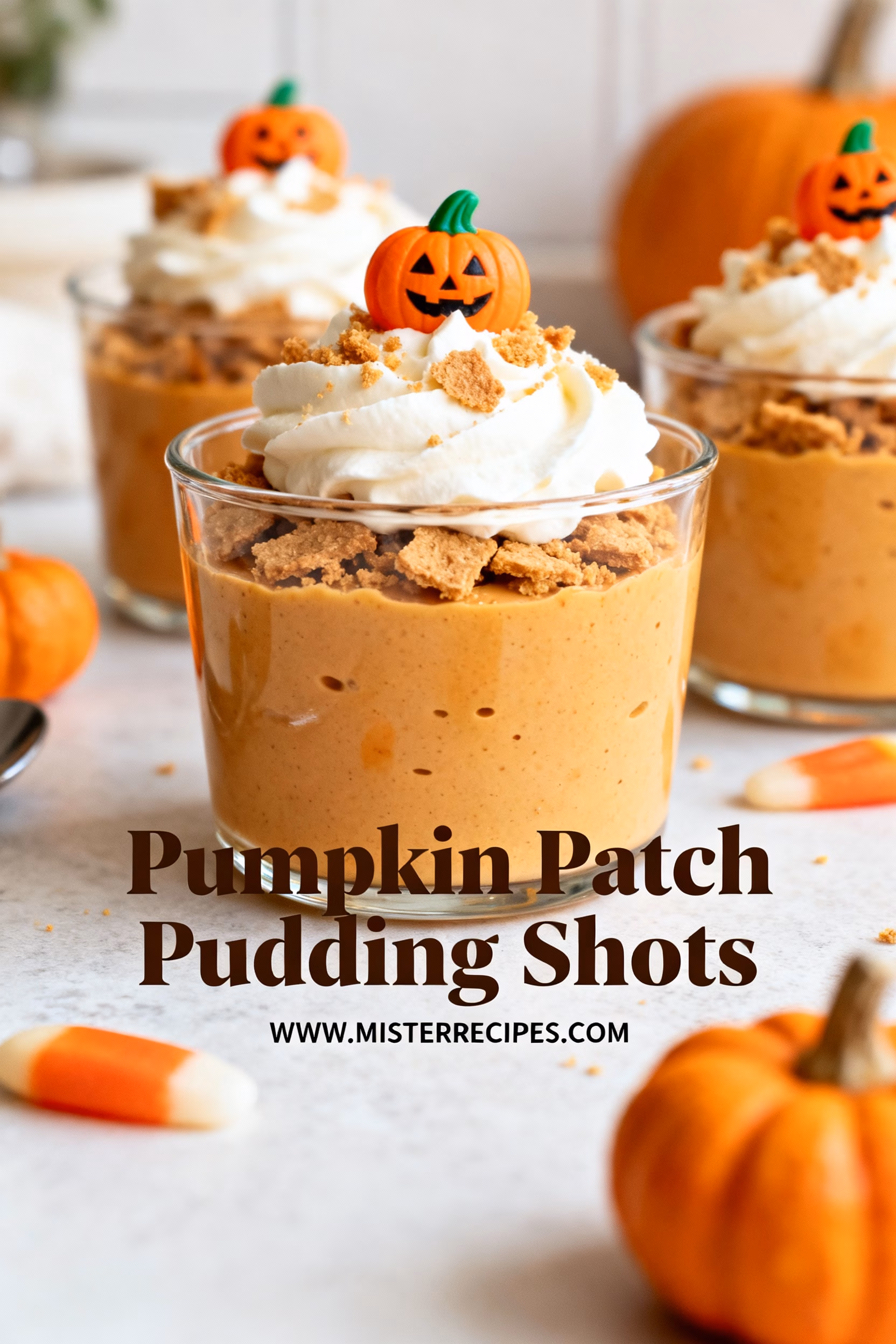Pumpkin Patch Pudding Shots : Creamy Pumpkin Patch Pudding Shots Easy Fall Dessert