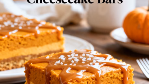 Salted Caramel Pumpkin Cheesecake Bars : Salted Caramel Pumpkin Cheesecake Bars Irresistible No Fail