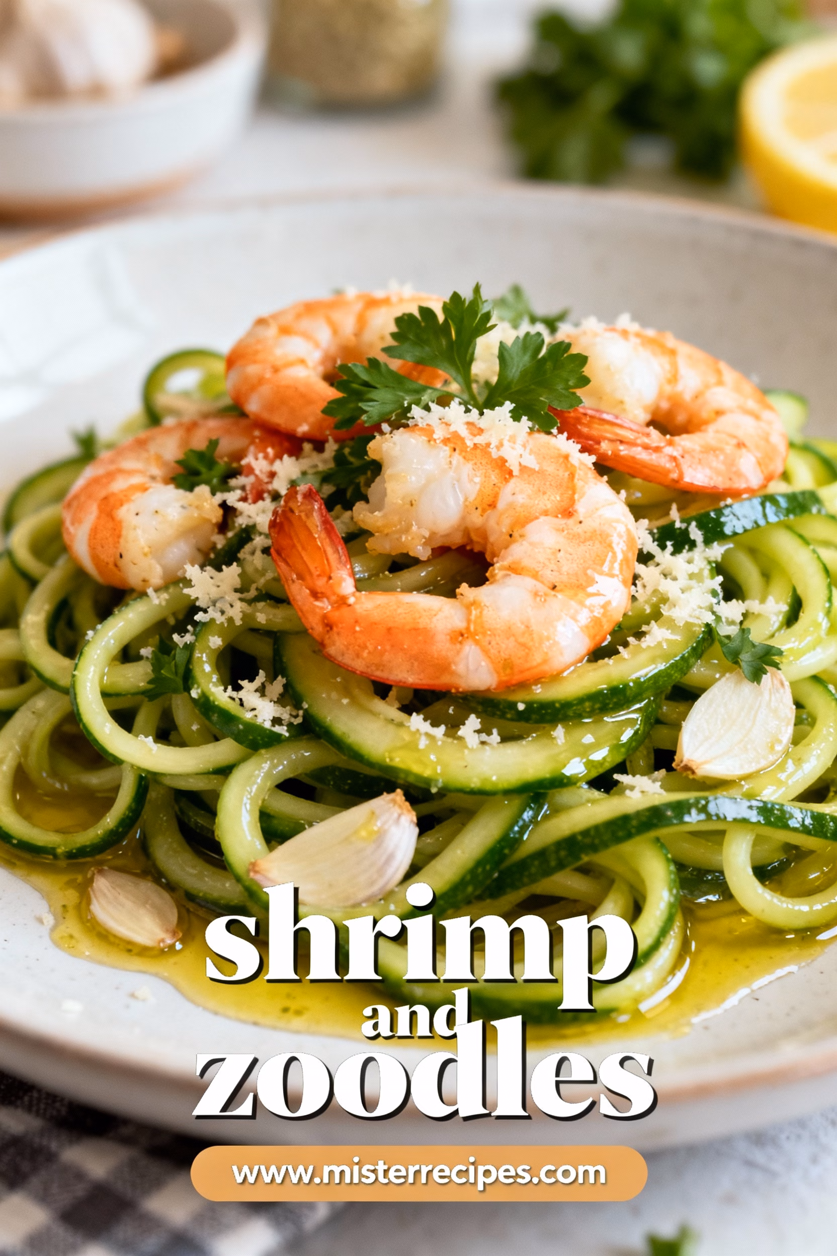 Shrimp & Zoodles : Irresistible Shrimp Zoodles Easy Dinner