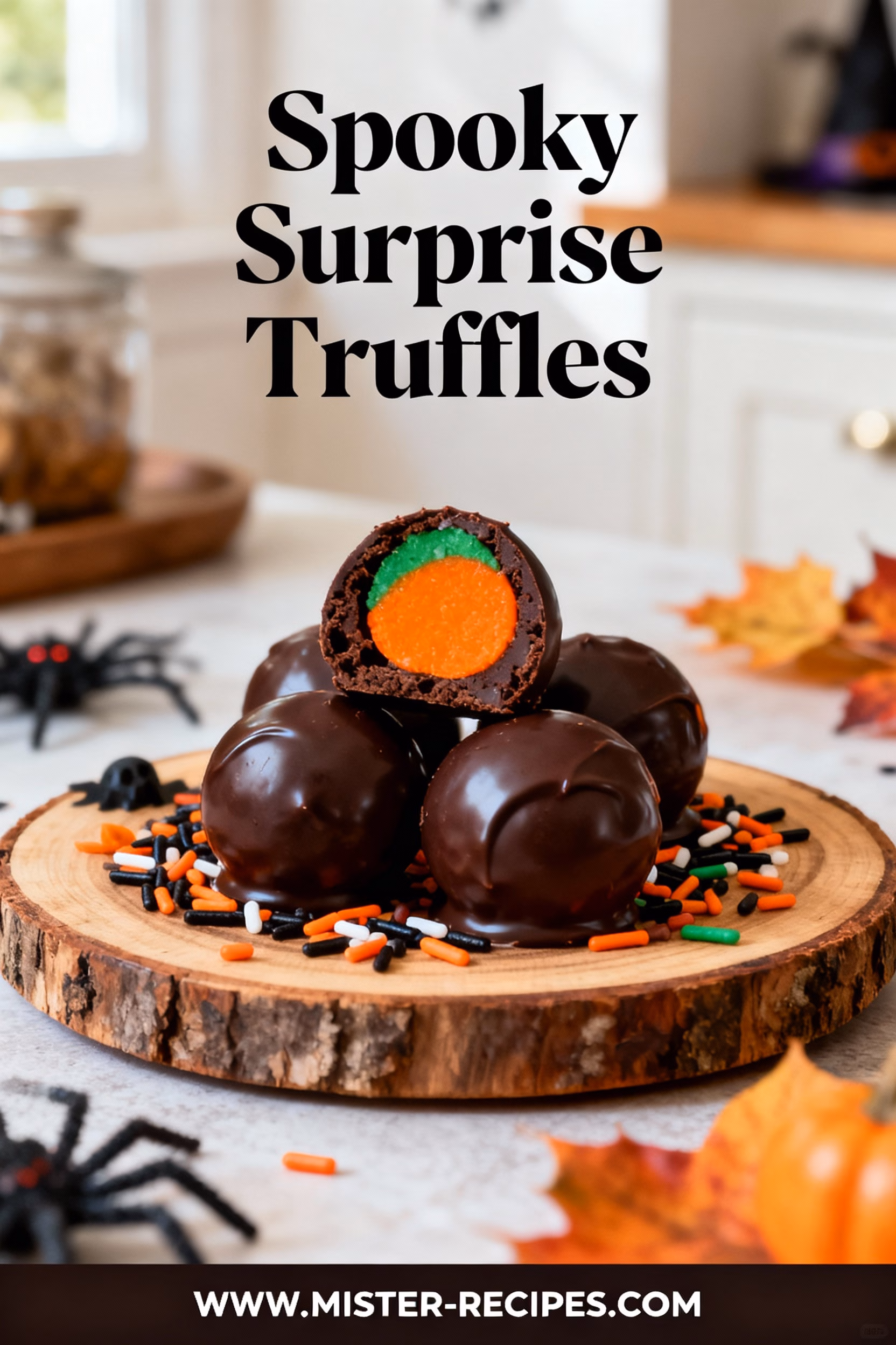 Spooky Surprise Truffles : Easy Spooky Surprise Truffles Recipe