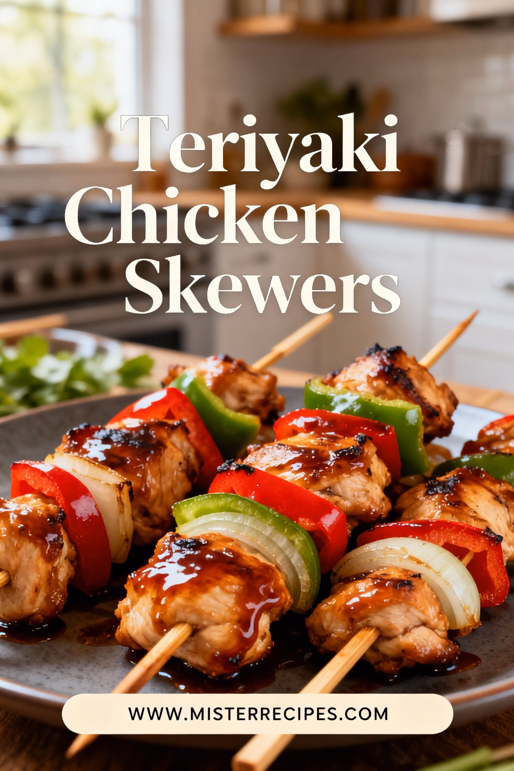 Teriyaki Chicken Skewers : Easy & Healthy Teriyaki Chicken Skewers Recipe