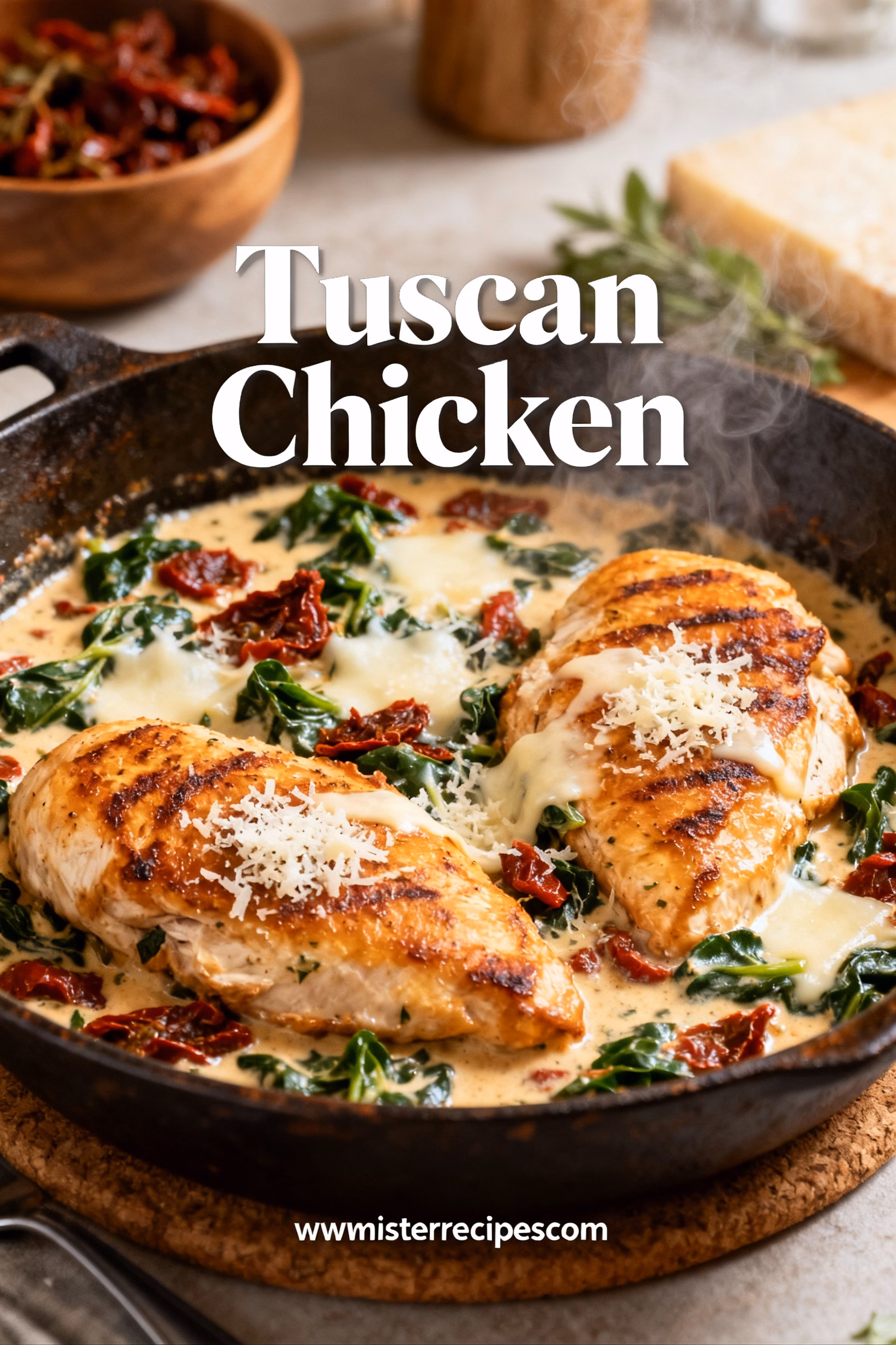 Tuscan Chicken : Tuscan Chicken Youll Love Easy Dinner