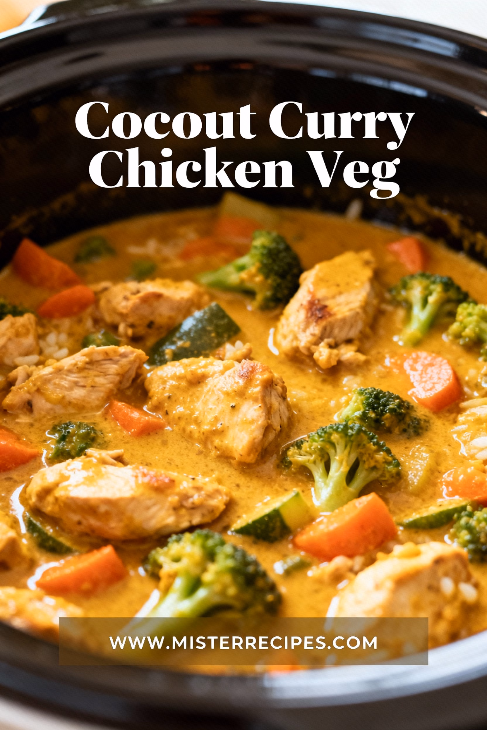 image of a close up shot of a flat lay mise en place for coconut curry chicken veg crockpot with fresh ingredients arranged on a white marble kitchen counter healthy clear glass bowls and rustic brown wooden kitchen sets under soft diffuse daylight with a creamy coconut milk a variety of colorful vegetables such as chopped bell peppers zucchini carrots and spinach boneless skinless chicken thighs aromatic spices like curry powder turmeric ginger and cumin fresh garlic and onions cilantro and a lime cut into wedges