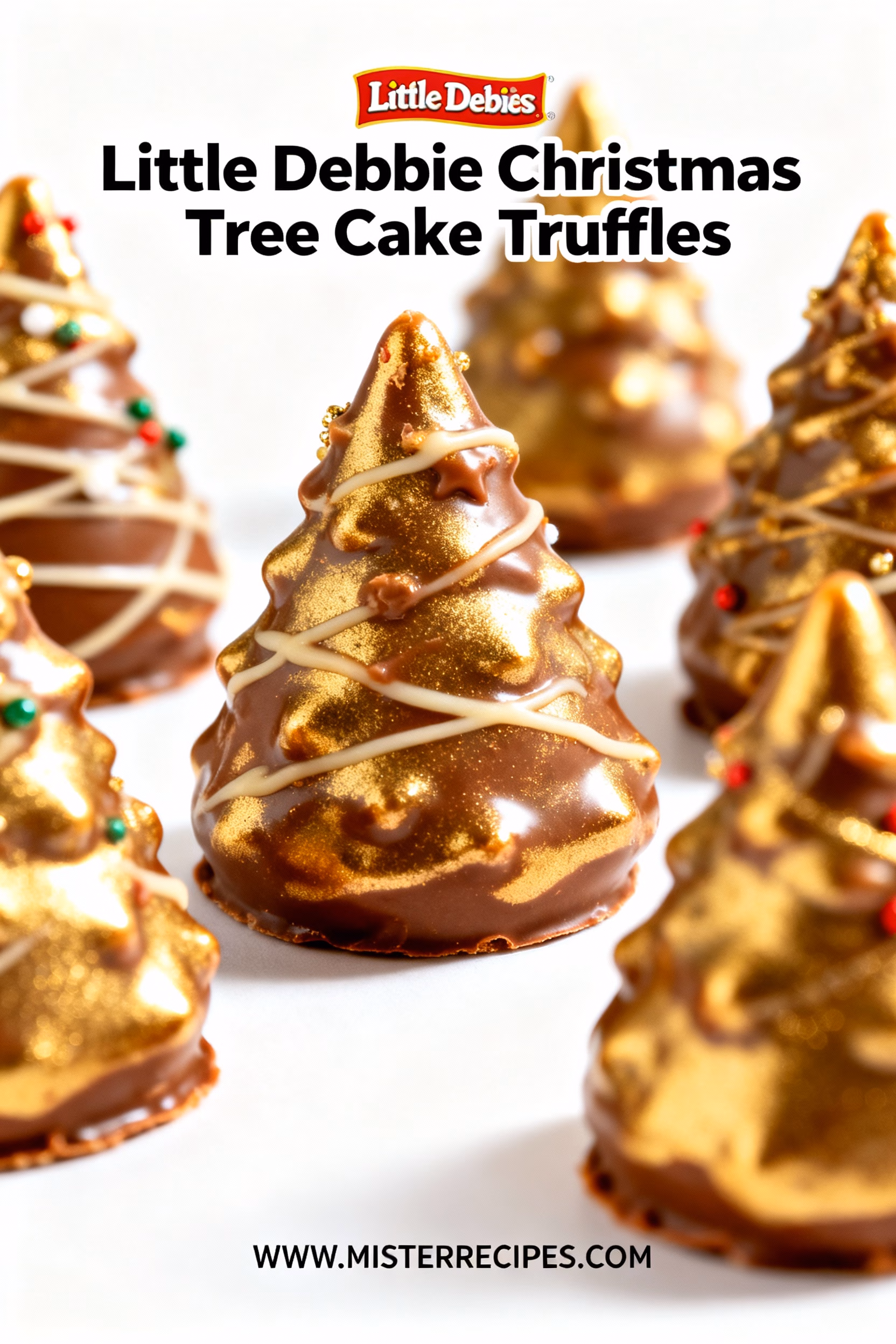 image of fresh butter melting chocolate vanilla extract little debbie christmas tree cakes cream cheese powdered sugar on a white marble kitchen counter with healthy clear glass bowls and rustic brown wooden kitchen sets under soft diffuse daylight