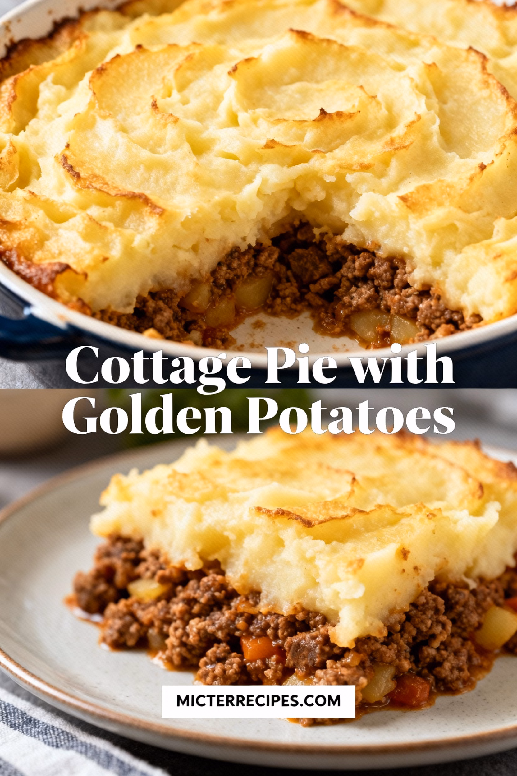 ingredients image of a realistic and creative image showing ingredients for cottage pie with ground beef golden potatoes onion carrots peas tomato paste beef or vegetable stock worcestershire sauce butter milk cheese herbs