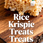 ingredients image of realistic and creative image showing the ingredients for rice krispie treats including puffed rice cereal marshmallows butter and vanilla extract arranged artfully on a clean kitchen counter with good lighting