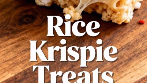 ingredients image of realistic and creative image showing the ingredients for rice krispie treats including puffed rice cereal marshmallows butter and vanilla extract arranged artfully on a clean kitchen counter with good lighting