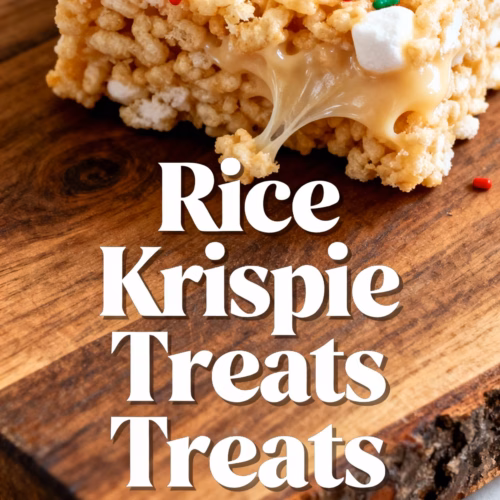 ingredients image of realistic and creative image showing the ingredients for rice krispie treats including puffed rice cereal marshmallows butter and vanilla extract arranged artfully on a clean kitchen counter with good lighting