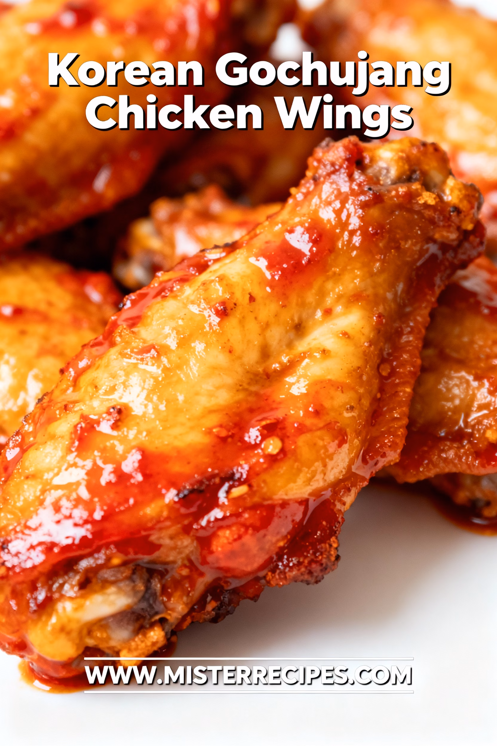 image of a chaotic aerial flat lay of ingredients for Korean gochujang chicken wings including raw chicken wings gochujang soy sauce honey rice vinegar garlic ginger sesame oil sesame seeds green onions and cornstarch artfully arranged on a rustic wooden board with a few fresh chilies food photography studio lighting hyperrealistic
