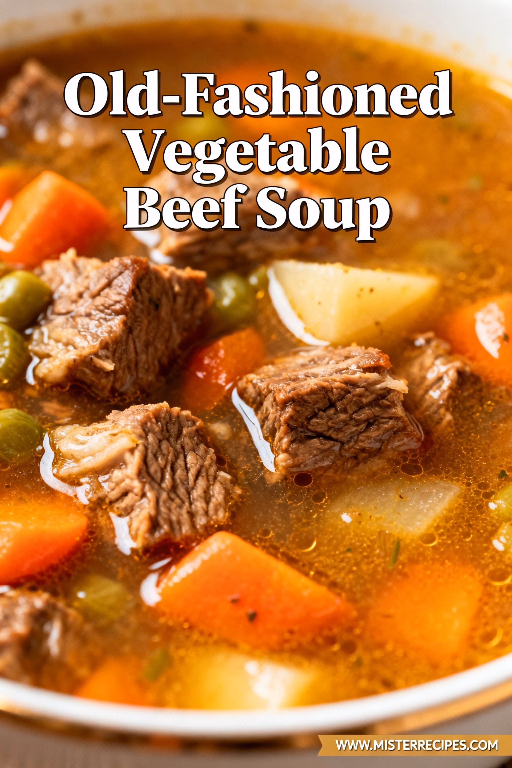 image of realistic top down mise en place shot fresh ingredients chunks raw beef potatoes carrots onions celery garlic cloves bay leaves thyme sprigs beef broth tomato paste diced tomatoes green beans corn peas arranged white marble kitchen counter clear glass bowls rustic brown wooden cutting board spoons soft diffuse daylight