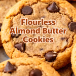 ingredients image of Almond butter eggs maple syrup vanilla extract baking soda sea salt and dark chocolate chips artfully arranged on a rustic wooden surface in a softly lit kitchen setting with natural light and a shallow depth of field