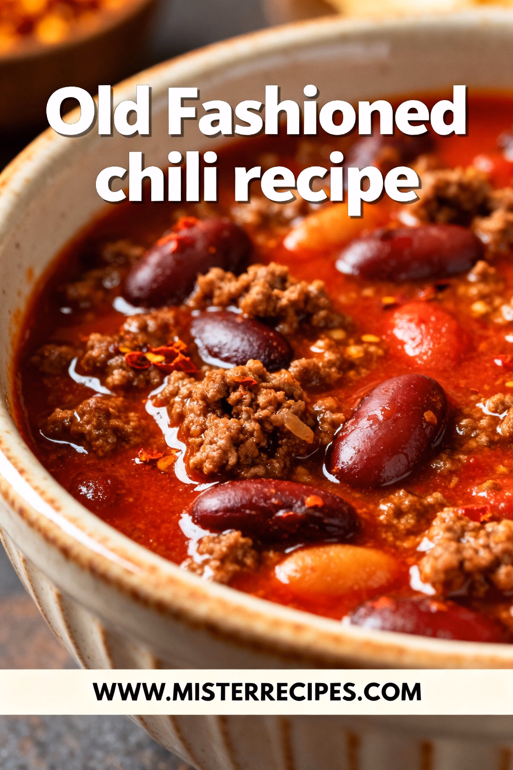 image of realistic top down mise en place shot fresh ingredients ground beef chopped onions garlic cloves chili powder cumin paprika cans tomato sauce diced tomatoes kidney beans pinto beans beef broth olive oil brown sugar arranged clear glass bowls rustic brown wooden spoons white marble kitchen counter soft diffuse daylight