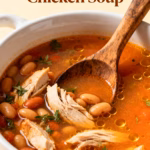 image of realistic top down mise en place shot showing chicken breasts boneless skinless chicken thighs sun dried tomatoes chicken broth low sodium chicken stock heavy cream parmesan cheese fresh spinach frozen kale carrots celery onions garlic cloves italian seasoning dried oregano dried thyme all purpose flour tomato paste pasta shells ditalini pasta elbows pasta navy beans cannellini beans white beans bay leaves red pepper flakes olive oil rotisserie chicken ground chicken crusty bread basil arranged on a white marble kitchen counter with healthy clear glass bowls and rustic brown wooden kitchen sets under soft diffuse daylight