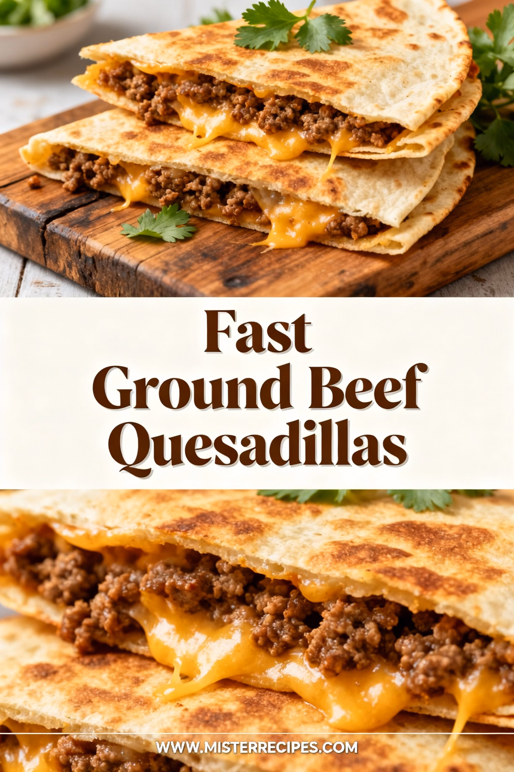 Easy Fast Ground Beef Quesadillas: Crispy, Quick & Delicious Dinner!