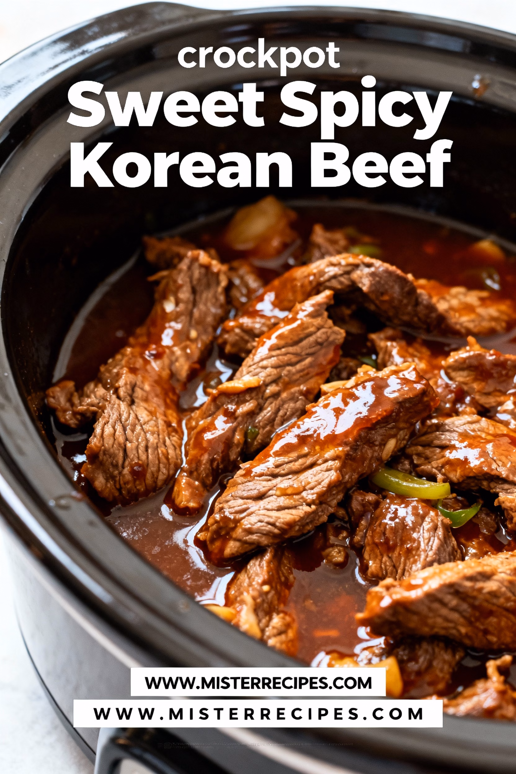 image of a realistic top down mise en place shot showing fresh beef gochujang soy sauce ginger garlic brown sugar sesame oil rice vinegar and scallions arranged on a white marble kitchen counter with healthy clear glass bowls and rustic brown wooden kitchen sets under soft diffuse daylight