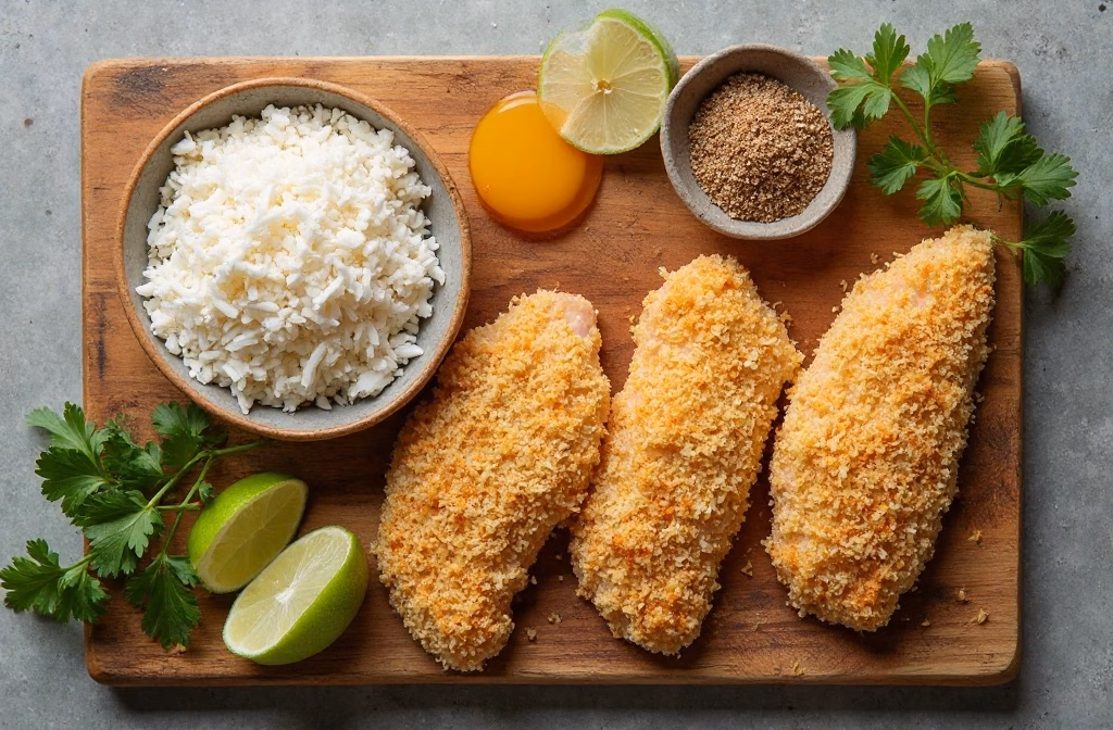 Crispy Baked Coconut Crusted Chicken Tenders: Easy Dinner!
