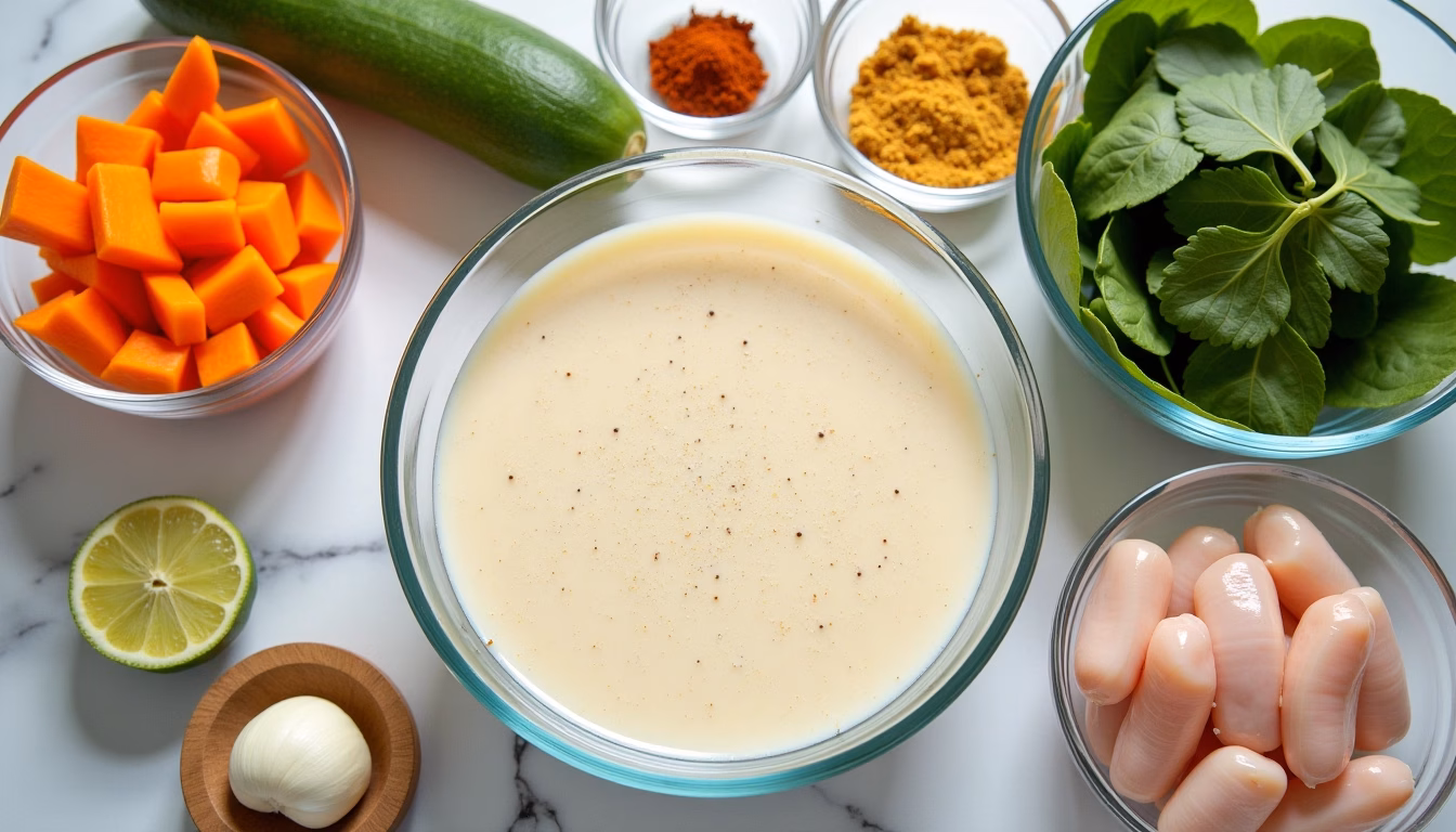 Quick & Easy Coconut Curry Chicken Veg Crockpot Recipe You'll Love