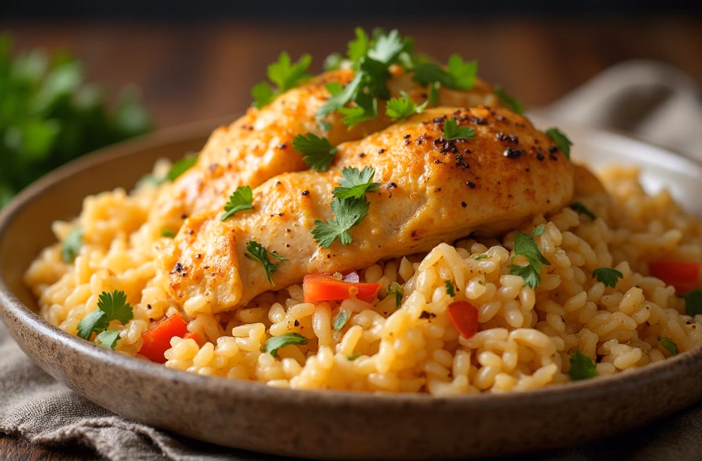 Step by step instructions for making Creamy Cajun Chicken Rice