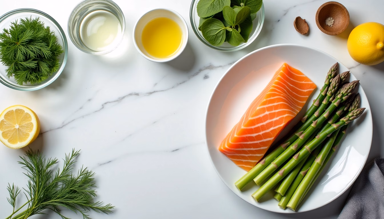 Quick Lemon Dill Salmon & Asparagus: Easy Dinner!