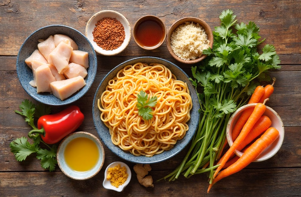 Quick & Easy Thai Peanut Chicken Noodles - Ready in 30 Min!