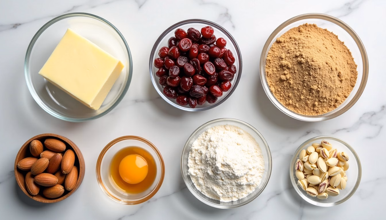 Soft Chewy White Chocolate Cranberry Pistachio Cookies