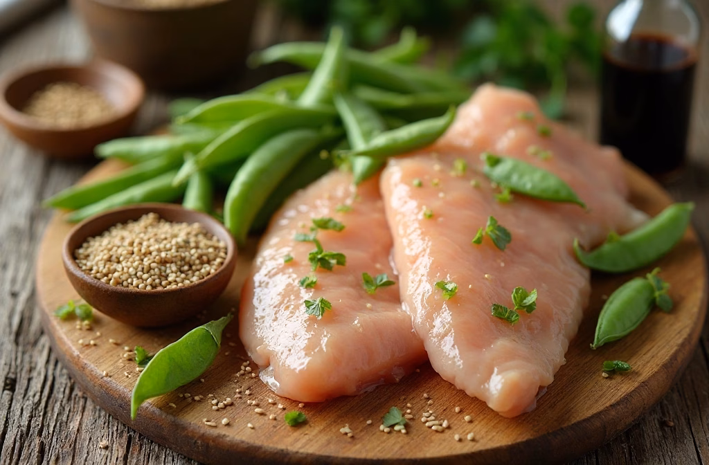 Crockpot Sesame Chicken Snap Peas: Easy Dinner!
