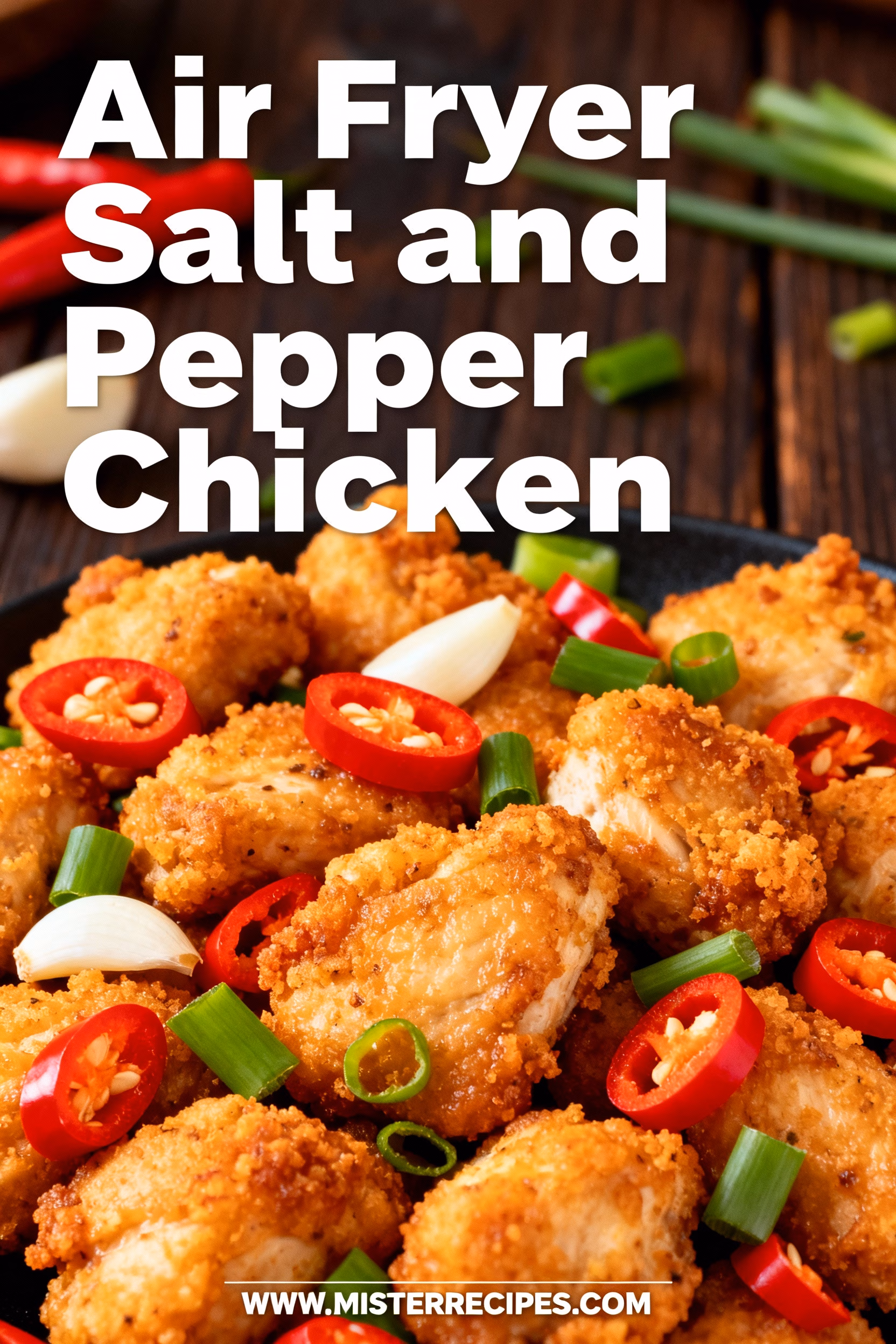 image of Chicken thighs cornstarch salt black pepper white pepper Chinese five spice garlic ginger onion chilies spring onions brown sugar soy sauce basil nori bell peppers potato starch realistic top down mise en place shot fresh ingredients white marble kitchen counter clear glass bowls rustic brown wooden kitchen sets soft diffuse daylight