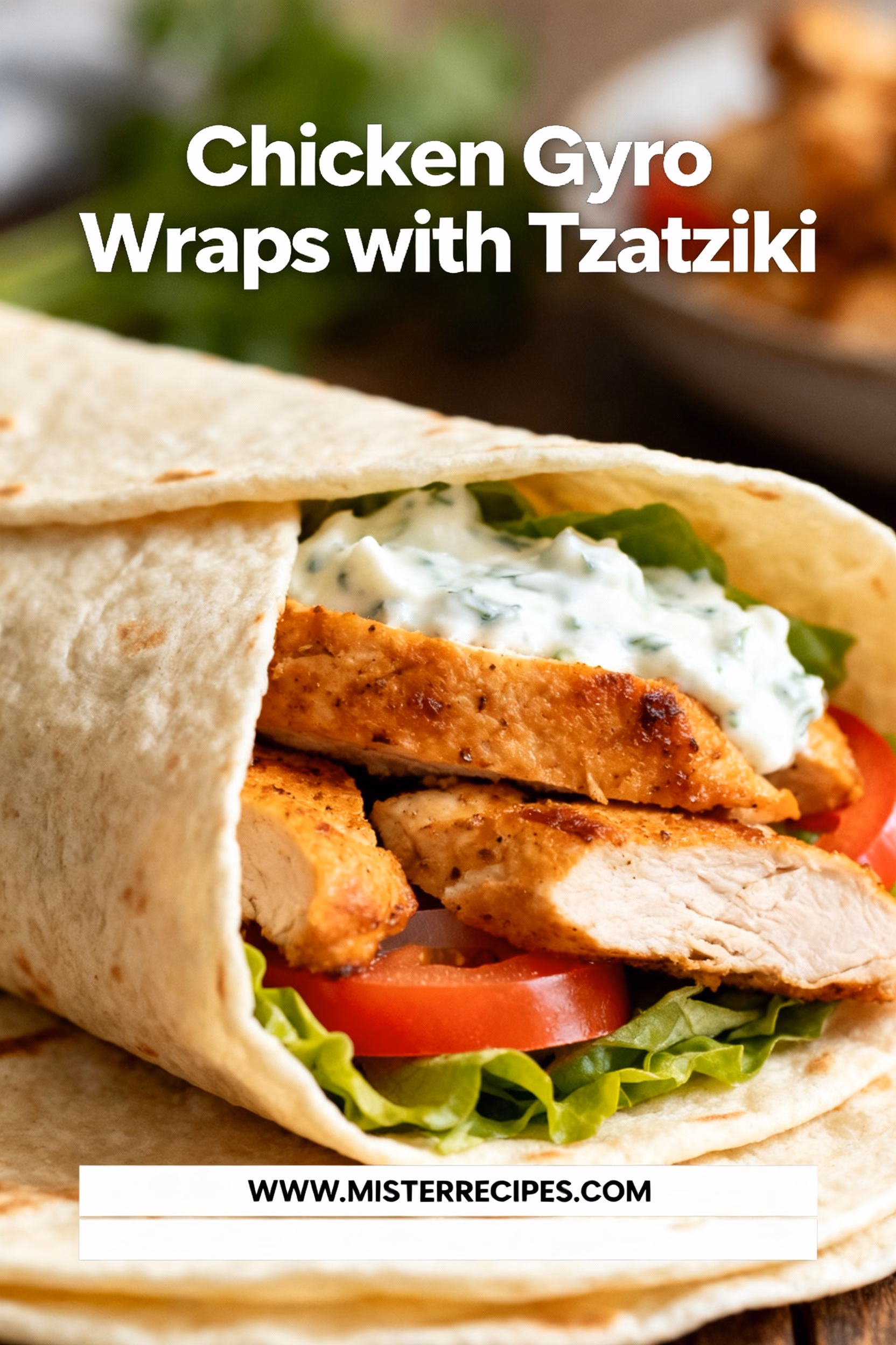 image of chicken breast chicken thighs pita bread flatbread wraps Greek yogurt cucumber garlic olive oil lemon juice dried oregano dried thyme paprika salt black pepper red wine vinegar fresh dill fresh parsley tomato red onion romaine lettuce feta cheese kalamata olives mint parsley garnish French fries cherry tomatoes onion powder cumin chili flakes lemon wedges