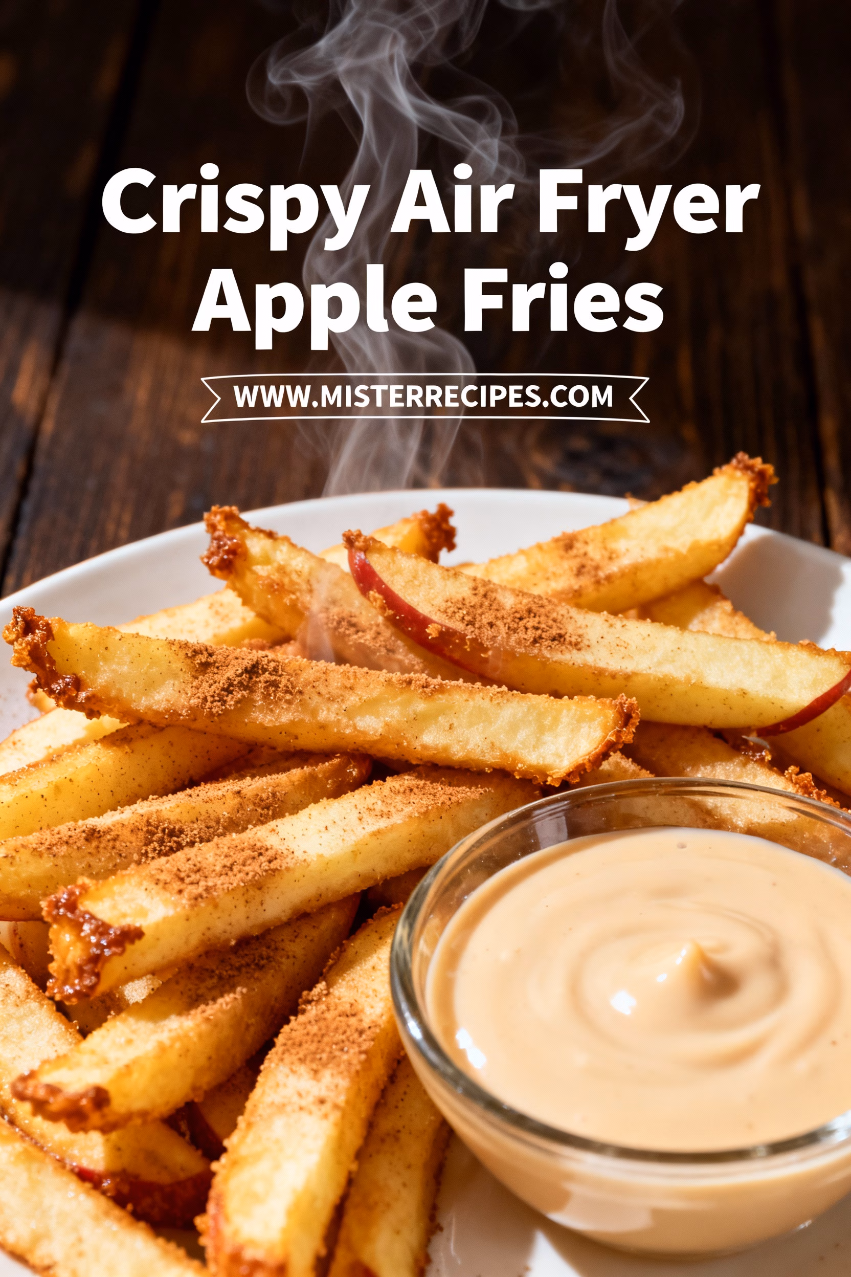 image of realistic top down mise en place shot showing the fresh ingredients arranged on a white marble kitchen counter with healthy clear glass bowls and rustic brown wooden kitchen sets under soft diffuse daylight featuring apples all purpose flour eggs cinnamon brown sugar granulated sugar powdered sugar nutmeg apple pie spice ground cloves salt gluten free flour coconut sugar maple sugar oats crushed cornflakes plant based milk flax egg panko bread crumbs almond flour cornstarch arrowroot cooking spray vanilla glaze or icing