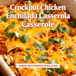 image of realistic top down mise en place of all ingredients for crockpot chicken enchilada casserole fresh healthy arranged on white marble kitchen counter soft diffuse daylight whole chicken breasts red enchilada sauce corn tortillas shredded cheddar cheese black beans corn diced tomatoes with green chiles onions garlic black olives sour cream rustic brown wooden utensils and clear glass bowls